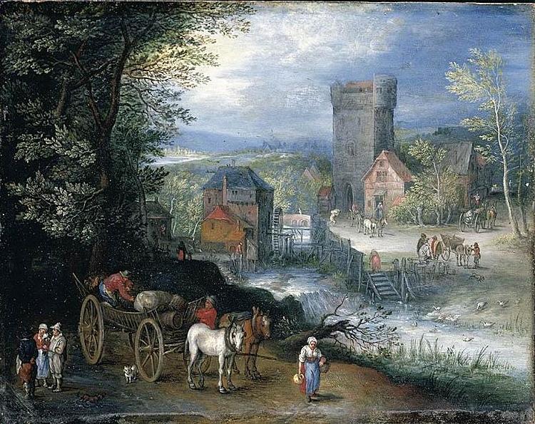 Pieter Gijsels River Landscape oil painting picture